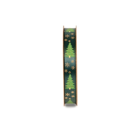 NASTRO FESTIVE MM.15X25MT. VERDE